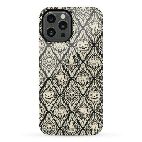 Spooky Vintage Halloween Pattern Phone Case